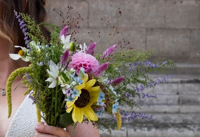boeketten, feest, bloemen, gifvrij
