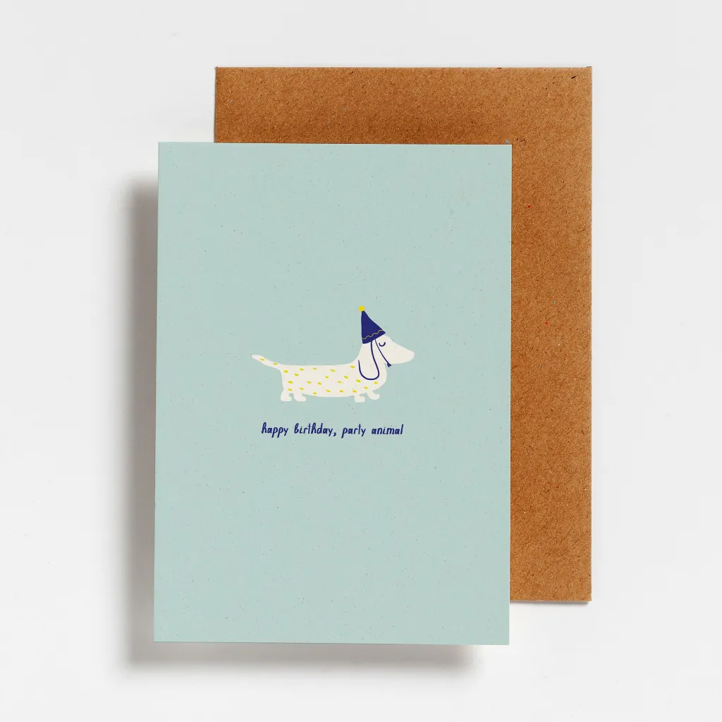 M_2208POCA-05_POSTCARD - HAPPY BIRTHDAY PARTY ANIMAL DOG.webp