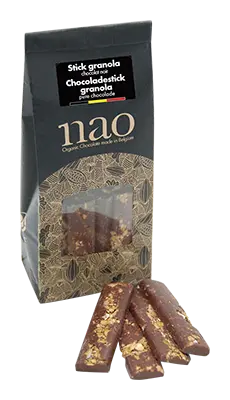 Nao: granolastick pure chocolade